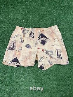 Vintage Ralph Lauren Polo Sport Ernest Hemingway Swim Shorts Size XL Rare
