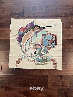 Vintage Ralph Lauren Polo Sport Fish Marlin P Wing Stadium Sportsman Bandana