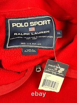 Vintage Ralph Lauren Polo Sport Polartec Fleece XL Quarter Zip Pullover NWT