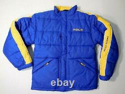 Vintage Ralph Lauren Polo Sport Puffer Jacket Men's Large/Medium Blue Spellout