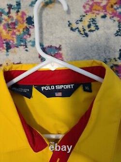 Vintage Ralph Lauren Polo Sport YELLOW spellout Jacket XL