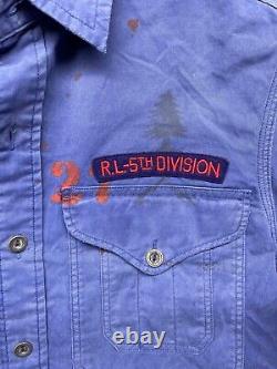 Vintage Ralph Lauren Polo Sportsman Rod Gun Club Button Down Shirt Sz Med 1992 S