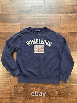 Vintage Ralph Lauren Polo Tennis Wimbledon Court Ball Sport Stadium Match Sz XL