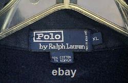 Vintage Ralph Lauren Polo USA Spellout 1/4 Zip Pullover Sweatshirt Size XL