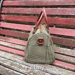 Vintage Ralph Lauren Polo Women's Handbag Purse Bag Brown PLAID With Wallet