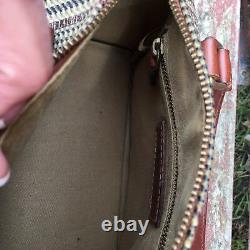 Vintage Ralph Lauren Polo Women's Handbag Purse Bag Brown PLAID With Wallet