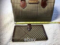 Vintage Ralph Lauren Polo Women's Handbag Purse Bag Brown PLAID With Wallet