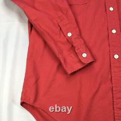 Vintage Rare 1993 Polo Ralph Lauren. L/S Shirt. Medium Red FLORIDA. EUC