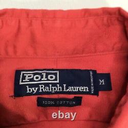 Vintage Rare 1993 Polo Ralph Lauren. L/S Shirt. Medium Red FLORIDA. EUC