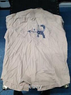 Vintage Rare Men Polo Ralph Lauren Fly Fishing Canvas Short Sleeve Shirt Size XL