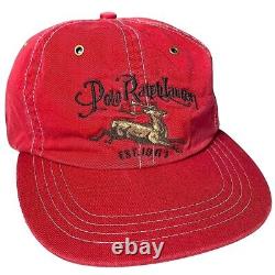 Vintage Rare Polo Ralph Lauren Deer Elk Wildlife Hat