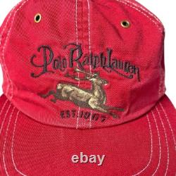 Vintage Rare Polo Ralph Lauren Deer Elk Wildlife Hat