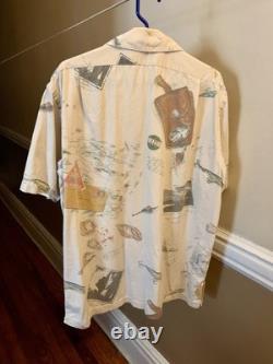 Vintage & Rare Polo Ralph Lauren Hotel Venezuela Button Up Camp Shirt. Large