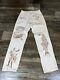 Vintage Rare Polo Ralph Lauren Native American Western Artwork Jeans Sz 28 Z4199