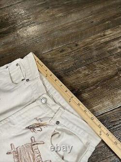 Vintage Rare Polo Ralph Lauren Native American Western Artwork Jeans Sz 28 Z4199