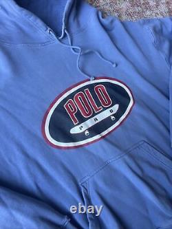 Vintage Rare Polo Ralph Lauren Skate Polo Pro Polo Skate Hoodie Size XL