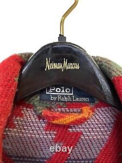 Vintage Rare Polo Ralph Lauren hand knit Aztec Coat/Robe