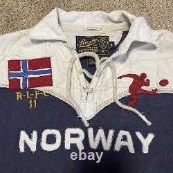 Vintage Rugby by Ralph Lauren FC Norway #11 Blue White Medium