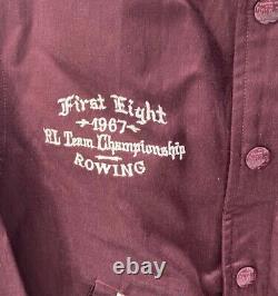 Vintage Style Youth Polo Ralph Lauren Red New York Embroidered Varsity Jacket M