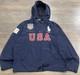Vintage Super Rare Polo Ralph Lauren Team Usa Patch Full Zip Jacket Large