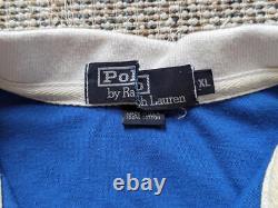 Vintage USA made 1993 striped POLO ralph lauren XL colorblock RL-67 shirt