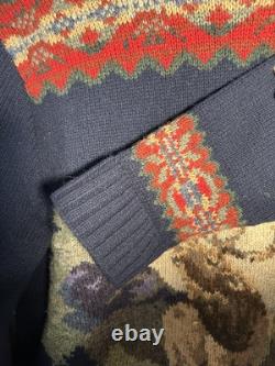 Vintage knit Polo Ralph Lauren Deer Turtleneck Sweater Outdoors