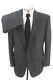 Vintage Mens Charcoal Stripe Polo Ralph Lauren 2pc Pant Suit Tweed 44 46 L