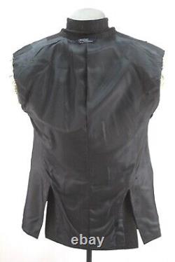 Vintage mens charcoal stripe POLO RALPH LAUREN 2pc Pant Suit tweed 44 46 L