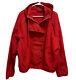 Vintage Polo By Ralph Lauren Red Asymmetrical Snap Rain Jacket Size Large