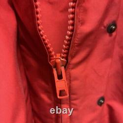 Vintage polo by Ralph Lauren red asymmetrical snap rain jacket size large