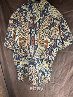 Vintage polo ralph lauren 100% Cotton short sleeve shirt large Rare Design