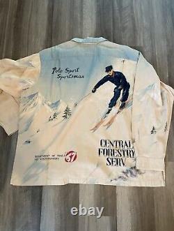 Vintage polo ralph lauren Down ski Sport shirt xxl