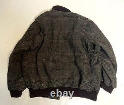 Vintage polo ralph lauren purple label wool jacket plaid l 10 usa made