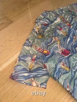 Vintage polo ralph lauren surf 80s loop collar made usa 50s print