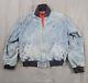 Vtg 80s Ralph Lauren Polo Country Denim Harrington Jean Lined Jacket L Full Zip