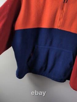 Vtg 90s POLO Ralph Lauren Sportsman Fleece L Sport Ski Bear Stadium USA 92 Crest
