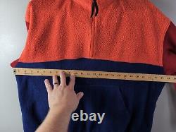 Vtg 90s POLO Ralph Lauren Sportsman Fleece L Sport Ski Bear Stadium USA 92 Crest
