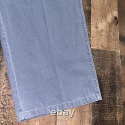Vtg POLO RALPH LAUREN Pants Mens 34x32 Blue Chino Pleated Made in USA Deadstock
