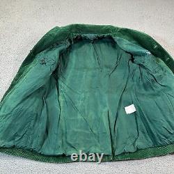 Vtg Polo Ralph Lauren Corduroy Sport Button Up Jacket Mens Green Rare 21x30 L/XL