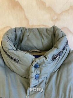 Vtg Polo Ralph Lauren Men Large Distressed Beige Fishing Outdoorsman Down Vest