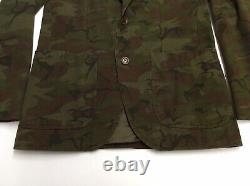 Vtg Polo Ralph Lauren Military US Army Camo Officer Sport Coat Blazer Jacket 38R