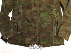 Vtg Polo Ralph Lauren Name Tag Military Army Camo Soldier Field Combat Jacket S