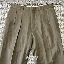 Vtg Polo Ralph Lauren Pants Mens 32X30 Pleated Wool Dalton Trousers Italy Luxury