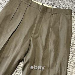 Vtg Polo Ralph Lauren Pants Mens 32X30 Pleated Wool Dalton Trousers Italy Luxury