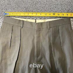 Vtg Polo Ralph Lauren Pants Mens 32X30 Pleated Wool Dalton Trousers Italy Luxury