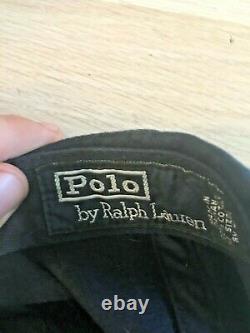 Vtg Polo Ralph Lauren Rare Navy Blue Hat White Star Red Wings Strapback Dad Hat