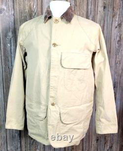 Vtg Polo Ralph Lauren Safari Hunting Jacket Canvas Utility Corduroy Trim Mens S