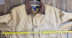 Vtg Polo Ralph Lauren Safari Hunting Jacket Canvas Utility Corduroy Trim Mens S