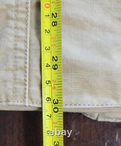 Vtg Polo Ralph Lauren Safari Hunting Jacket Canvas Utility Corduroy Trim Mens S