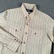 Vtg Polo Ralph Lauren Western Shirt Mens S Striped Embroidered Pearl Snap 80's